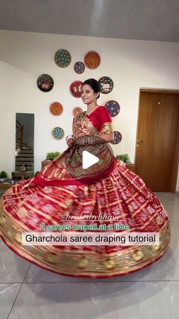 Gharchola Saree, Lehenga Style Saree, Draping Techniques, Draping Fashion, December 25, Lehenga, Makeup Artist, Saree, Makeup