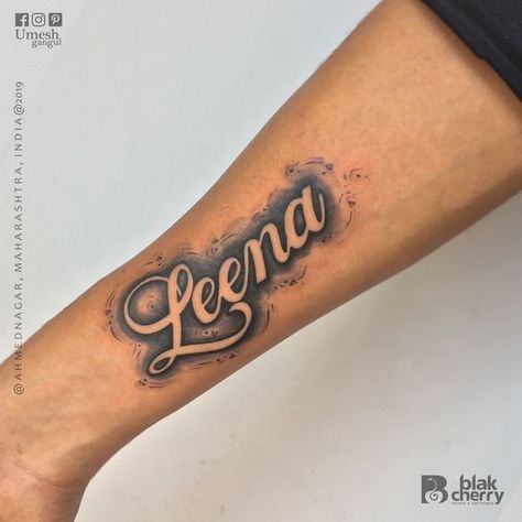 Leena name tattoo Fonts for tattoos #fontsfortattoos tattoo #tattoo tattoos #tattoos fonts #fonts font #font 6.1 Colored Name Tattoo Design, Graffiti Name Tattoo, Small Name Tattoo Ideas, Girlfriend Name Tattoos For Men, Unique Name Tattoos, A Name Tattoo, Name Tattoos For Men, Tattoos Band, Tattoo Nombres