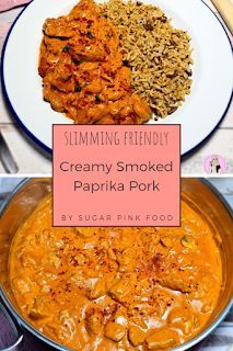 Creamy Smoked Paprika Pork thats lower in caloires, slimming world friendly, and healthy. Perfect diced pork recipe for people on a lower caloire diet. Low Cal Pork Recipes, Pink Meals, Pork Loin Steak Recipes, Dinner Recipes Low Calorie, Diced Pork Recipes, Pork Casserole Recipes, Dahi Aloo, Noom Meals, Healthy Low Calorie Dinner