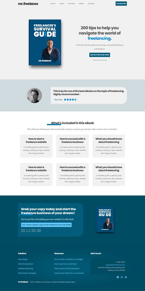 sales landing page, ebook sales page, WordPress design Ebook Landing Page Design, Ebook Landing Page, Sales Landing Page, Course Design, Freelance Web Design, Freelancer Website, Freelance Business, Web Design Tips, Design Hack