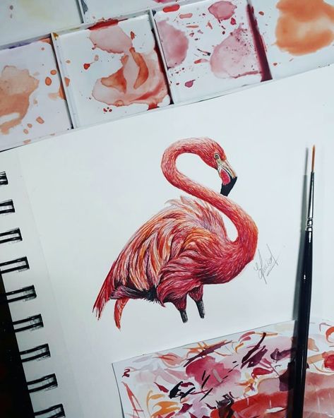 Flamingo drawing illustration Flamingo Drawings, Flamingo Drawing, Realistic Animal Drawings, Flamingo Color, Animal Drawings, Flamingo, Geometry, Rooster, Drawings