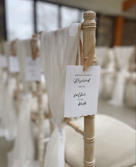 Wedding Seat Reserved, Reserved Wedding Signs Ceremony Seating, Wedding Decor 2023, Beige Wedding Theme, Reserved Seating Wedding, Floral Arrangements For Wedding, Reserved Wedding Signs, Ceremony Signage, Wedding Setup