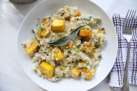 pumpkin cauliflower risotto Cauliflower Rissoto, Pumpkin Cauliflower Curry, Cauliflower Rissoto Recipes Keto, Cauliflower Rice Butternut Squash Risotto, Pumpkin Cauliflower, Keto Diet For Vegetarians, Cauliflower Rice Risotto, Cauliflower Risotto, Carb Sides