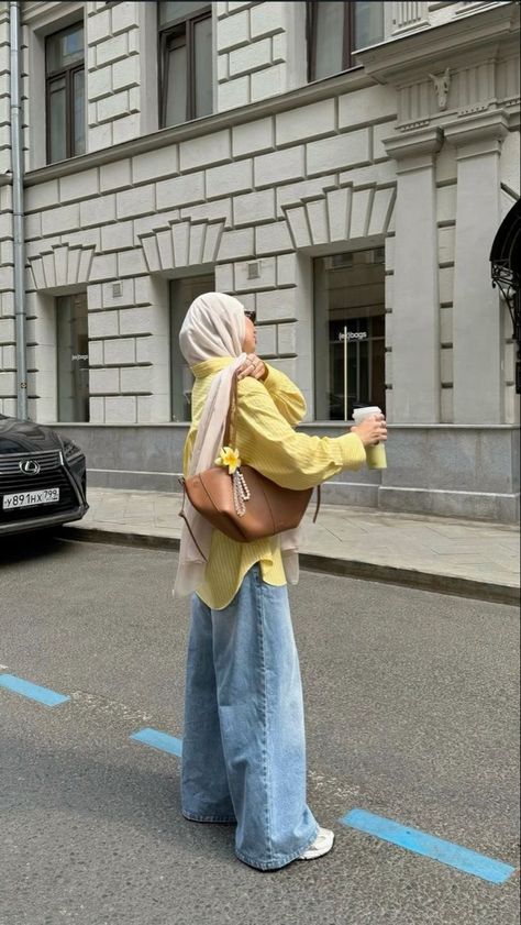 Western Hijab Outfit, Hijab Summer Style, Hijabi Summer Aesthetic, Muslim Girls Outfit, Muslim Outfits Casual Summer, Hijabi Outfits For Summer, Outfit Ideas Muslim Girl, Summer Muslim Outfits, Picnic Outfit Hijab