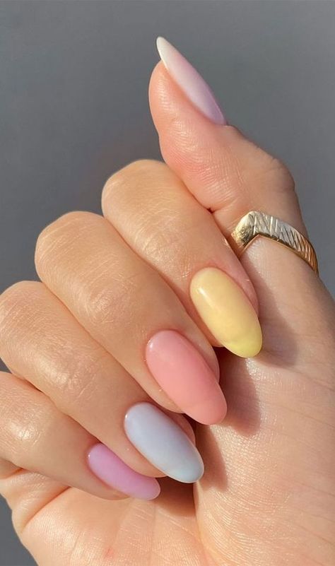 Unghie Sfumate, Minimal Nails, Simple Acrylic Nails, Short Acrylic Nails Designs, Dream Nails, Fire Nails, Pretty Acrylic Nails, Short Acrylic Nails, Best Acrylic Nails