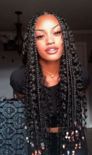 Hairstyles Protective, Sleek Braided Ponytail, Cute Box Braids, Medium Box Braids, Big Box Braids Hairstyles, Goddess Braids Hairstyles, Hair Twist, Types Of Braids, Cute Box Braids Hairstyles