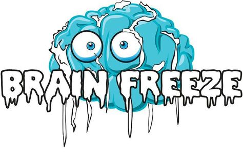 Brain freeze logo Frozen Art, Brain Freeze, Caricatures, Yogurt, Brain, Frozen, Chicken, ? Logo, Cream