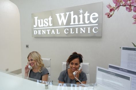 Our receptionists are always on hand to answer your queries, call 043998440, email info@justwhitedental.com or visit www.justwhitedental.com for an appointment Receptionist Aesthetic, White Dental Clinic, Dental Receptionist, Receptionist Jobs, Dream Jobs, Pregnant Diet, Dental Clinic, Dream Job, Front Desk