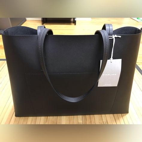 Everlane Black Tote Bag Everlane Tote, Black Day, Market Tote Bag, Market Tote, Black Tote, Black Tote Bag, Cactus, Tote Bag, Brand New