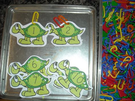 turtle activities for preschoolers | Some of our turtle activities included a number clip card from this ... Pond Life Theme, Turtle Life Cycle, Turtle Activities, Franklin The Turtle, Oviparous Animals, Turtle Craft, Craft For Preschool, Pond Animals, Turtle Theme