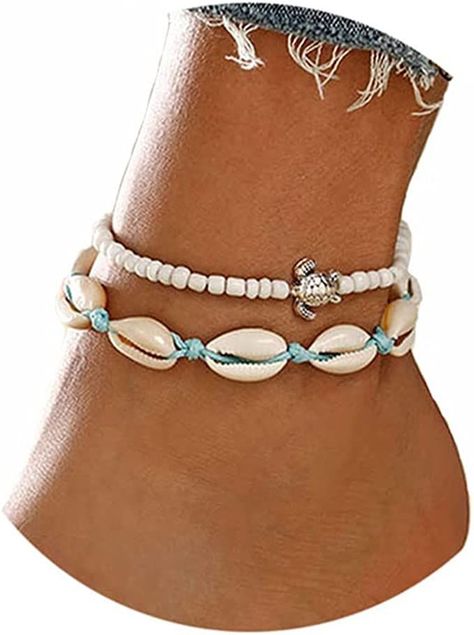 Gemstone Anklet, Starfish Anklets, Cute Anklets, Beach Jewelry Boho, Silver Ankle Bracelet, Beaded Ankle Bracelets, Boho Turquoise, Beautiful Anklet, Summer Anklets