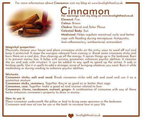 Cinnamon Image Cinnamon Herb Magic, Spiritual Meaning Of Cinnamon, Cloves Properties Magic, Cinnamon Hoodoo, Tumeric Magickal Properties, Mistletoe Magical Properties, Cinnamon Spiritual Uses, Cinnamon For Protection, Cinnamon Properties Magic