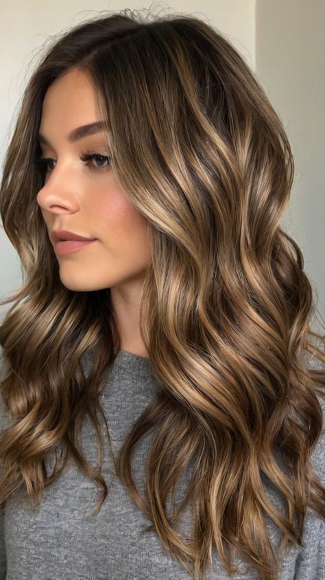 ✨💅 Transform the Remarkable Medium Balayage Hair Brown fall bronde balayage | Graceful 👱 Brassy Blonde To Brunette, Light Brown Hair With Layers, Medium Warm Brown Hair Color, Balayage Light Brown Hair, Balayage Hair Brown, Medium Balayage Hair, Medium Balayage, Light Brown Hair With Highlights, Mousy Brown Hair