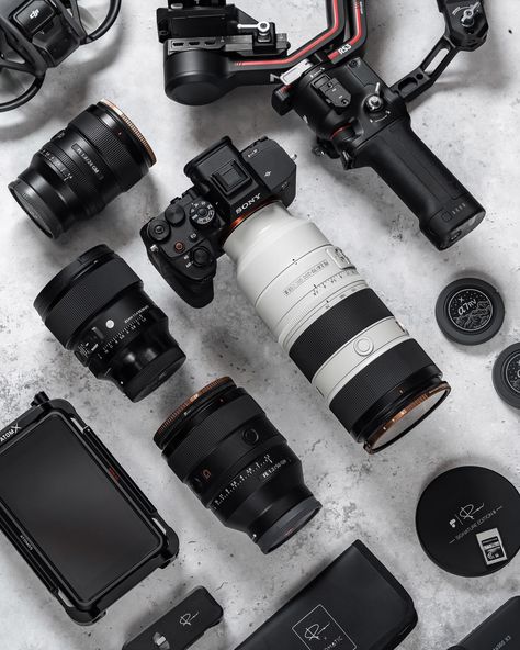 Philip Martland | My current most used gear In shot: - Sony A7RV & 70-200 2.8 GM II - Sony 50mm 1.2 GM - Sony 24mm 1.4 GM - Sigma 85mm 1.4 DGDN Art - DJI… | Instagram Sony 24-70 2.8 Gm Ii, Sony A7rv, Commercial Photographer, Camera Lens, Gadgets, Photographer, Instagram, Art