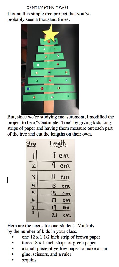 Decorate your classroom for December by making this easy and educational art project. Use math and measurement to make this cute "Centimeter Christmas Tree." Christmas Math Door Decorations, Christmas Measurement Activities, Math Christmas Tree, Christmas Geometry Activities, Christmas Math Craft, Christmas Math Project, Christmas Fractions, Christmas Geometry, Christmas Maths