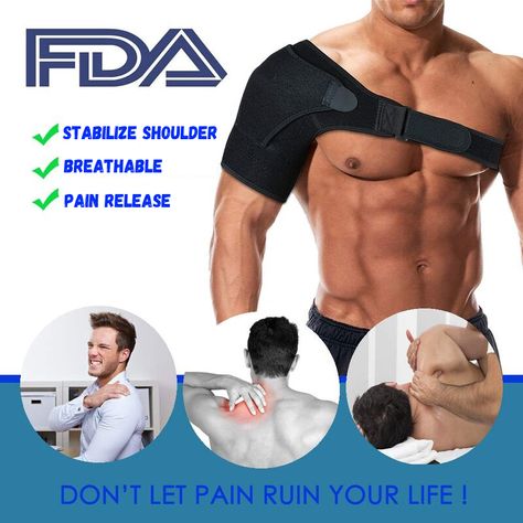 Shoulder Support Brace with Pressure Pad for Hot or Cold Pack - Shoulder Stability Compression Sleeve made of Breathable Neoprene for Shoulder Pain Recovery - Walmart.com - Walmart.com Rotator Cuff Surgery, Shoulder Injury, Shoulder Brace, Shoulder Support, Shoulder Injuries, Neck And Shoulder Pain, Rotator Cuff, Shoulder Muscles, Shoulder Wrap