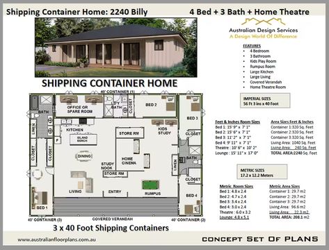 Shipping Container Floor Plans 3 Bedroom, Container Home Floor Plans 40 Foot, 4 Shipping Container Home, Large Shipping Container Homes, Shipping Container Homes Plans Layout, Storage Container Homes Plans, Container House Design Floor Plans, Container Homes Cost, Container Homes For Sale