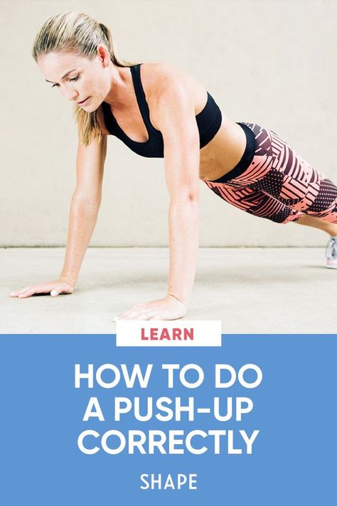 While adding any exercise to your life will result in positive change, adding a few push-ups a day can make all the difference in your upper body and core strength. Ahead, learn how to properly do a push-up. #pushups #upperbodyworkouts #fitness Strength Routine, Pumps Outfit, Shape Fitness, Workout Playlist, Push Ups, Fancy Shoes, Core Strength, How Do I Get, Upper Body Workout