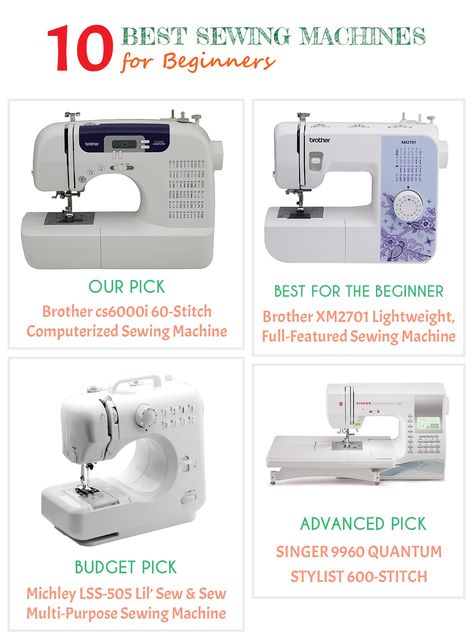 If you’re looking for the best sewing machines, we break down the ten best sewing machine models in the market today. Even beginners will have an easy time learning how to sew with these models. Embroidery Machine Reviews, Sewing Machines Best, Sewing Patterns Free Women, Computerized Sewing Machine, Best Sewing Machine, Sewing Machine Reviews, Machines Fabric, Design Sketchbook, Fashion Drawing Tutorial