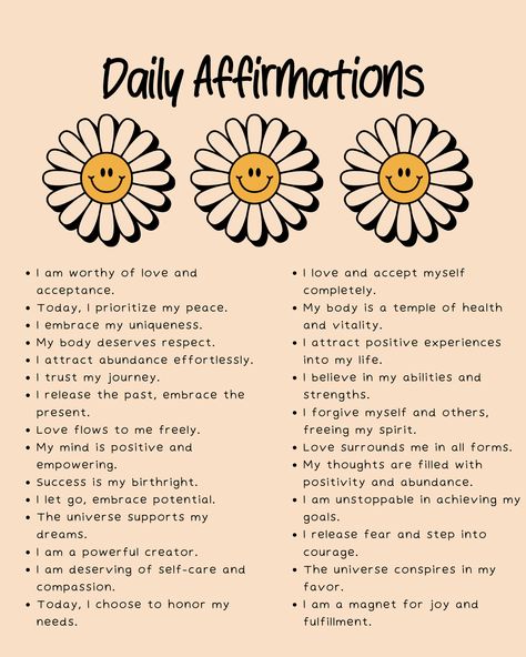 This beautifully designed, positive affirmation poster is really set to align with your neutral decor with a happy spin. Print this item yourself over and over again so it is never lost and always replaceable. It can be gifted multiple times. Just print and pop into a frame for a really affordable diy gift.  We all need reminding the positives of live, our own lives, so why not make sure you have a little something to remind you as you walk by it in your home everyday?  The digital file comes wi Positive Aspirations, Positive Wall Decor, Positivity Posters, Simple Affirmations, Positive Quotes To Live By, Positive Self Affirmations For Men, Home Affirmations, Affirmation Journal, Positive Reminders