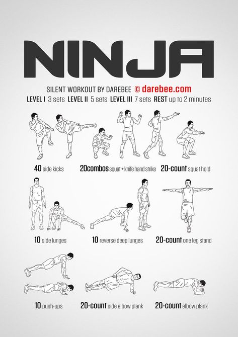 Ninja Workout Ninja Workout, Karate Training Exercises, Assassins Workout, Nerdy Workout, Hero Workouts, Fighter Workout, Karate Training, Ninja Training, Speed Workout