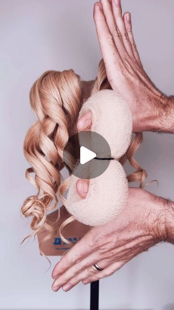 343K views · 22K likes | Mark Nelson-Wolter on Instagram: "✨💕 HAIR UP TRICK USING BUN PADDING! CREATE THIS GORGE HAIR UP DO FROM 2 PONYTAILS, PADDING AND PREP! Hair Up Do Tutorials @markjohnhair LONDON 💕✨  . . #hairvideos #hairvideo #hairtutorial #hairup #updo #updos #hairtutorials #textured #texturedhair #bohohair #bohostyle #weddinghair #bridalhair #bridehair #curlyhairstyles #curlyhair #hairdo #weddinginspo #hairideas #hairfashion #pinkhair #hairartist #artist #artistic #reel #réel #igreels #bighair #hairstyles" High Bun Updo Wedding Hair Tutorials, Messy Prom Hair Updo, 2 Ponytails, Bride Hairstyles Updo, Hair Up Do, Hair Sponge, Easy Updo, Prom Hair Updo, Big Bun Hair