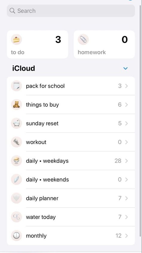 Reminders Iphone Organization, Reminder App Aesthetic, Aesthetic Apple Notes, Apple Notes App Aesthetic, To Do List Notes Iphone, Reminder Ideas Iphone, Note App Ideas, Phone Organisation Aesthetic, Reminders App Aesthetic