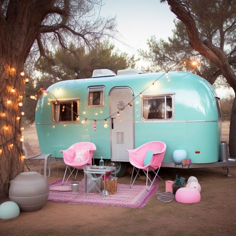 FireFlyFox on Instagram: “One of the cutest colour combos for the cutest thing out there. Vintage travel trailers! #tealandaqua #vintagetrailer #vintagecamper…” Glamper Camper, Kids Forts, Vintage Camper Remodel, Tiny Camper, Vintage Rv, Vintage Campers Trailers, Vintage Caravans, Car Camper, Colour Combos