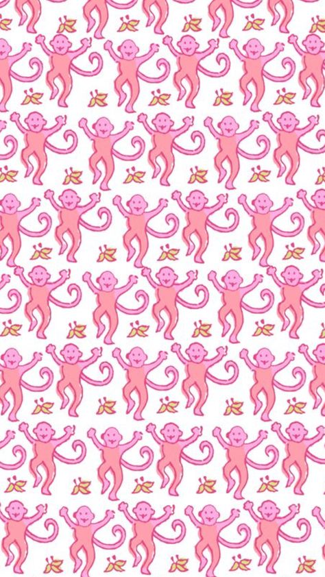 #wallpaper #pjs #preppy #pink #iphone #monkey Pjs Preppy, Monkey Wallpaper, Pink Monkeys, Preppy Pink, Roller Rabbit, Luck Quotes, Book Wallpaper, Good Luck Quotes, Preppy Wallpaper