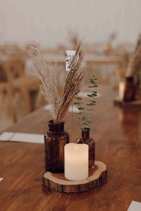 Western Wedding Centerpieces, Flameless Candles Wedding, Western Wedding Decorations, Bud Vases Wedding, Boho Centerpiece, Boho Wedding Centerpieces, Western Themed Wedding, Vases For Flowers, Centerpiece Home