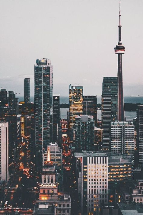 Toronto, Ontario #travel Wallpaper Travel, Magic Places, Whatsapp Wallpaper, Travel Wallpaper, Wallpaper Tumblr, Wallpaper Vintage, City Wallpaper, City Photography, City Aesthetic