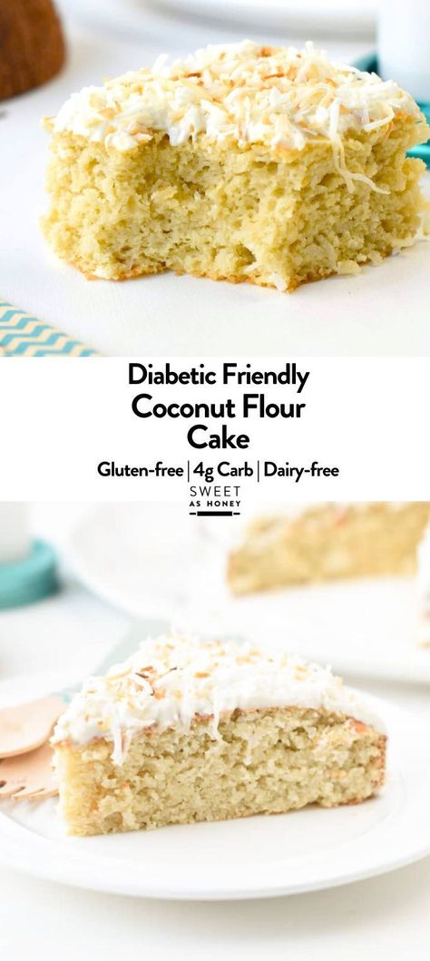 This Gluten-Free Coconut Cake is a moist coconut flour cake perfect for any occasion.Plus, this gluten-free coconut flour cake is also keto-friendly and dairy-free, so keep reading to learn more. Coconut Cake Dairy Free, Keto Coconut Flour Cake, Healthy Coconut Cake, Coconut Oil Dessert, Keto Coconut Cake, Coconut Flour Desserts, Coconut Flour Cake, Cake With Coconut Flour, Coconut Flour Cake Recipes