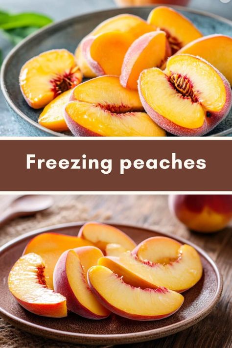 How to Freeze Peaches The Easiest Way Best Way To Freeze Peaches, Freezing Peaches Easy, How To Freeze Peaches, Freezing Peaches, Cookie Deserts, Peach Recipes, Fresh Peaches, Peach Recipe, Bountiful Harvest