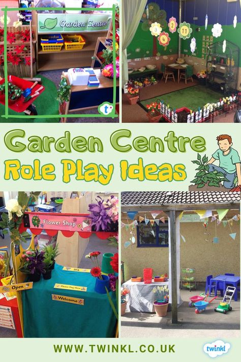 Garden centre role play Garden Centre Role Play, Role Play Areas Eyfs, Role Play Ideas, Build A Garden, Role Play Areas, Play Garden, Primary Resources, Play Centre, Garden Centre