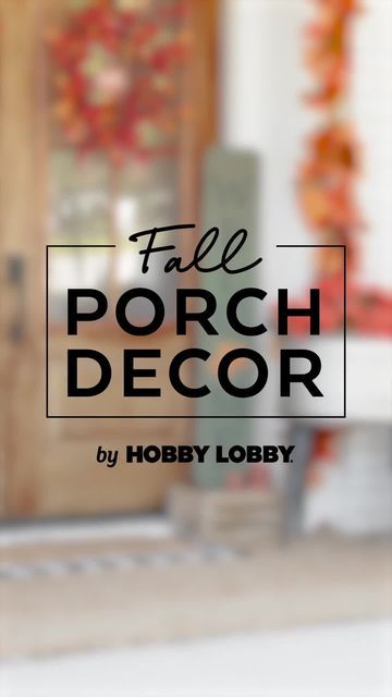 Hobby Lobby on Instagram: "Are you ready for new autumn decor must-haves to get your front porch styled for fall?" Hobby Lobby Projects, Hobby Lobby Fall Decor, Hobby Lobby Fall, Porch Styles, Fall Front Porch, Fall Outdoor Decor, Fall Decorations Porch, Diy Projects Videos, Fall Porch