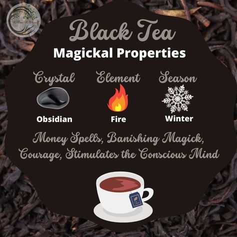 Willow Witchcraft Kitchen Witchcraft Recipes, Tea Magick Witchcraft, Spiritual Teas, Coffee In Witchcraft, Witchcraft Tea Magic, Black Tea Witchcraft, Tea Magick, Witchcraft Tea, Potion Brewing