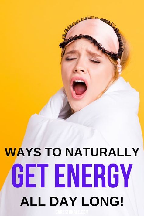 Easy ways to get more energy all day long. Natural ways to boost energy without coffee. Try these easy natural healthy ways to get more energy. #energy #natural Ways To Get Energy, More Energy Naturally, How To Boost Energy, Get More Energy, Getting More Energy, Boost Energy Naturally, Energy Foods, Smoothie Diet Plans, Mental Energy