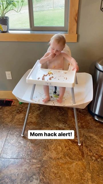 Amee McCue - mom hacks + “reel” momlife on Instagram: "So, I was getting pretty sick of vacuuming all of the time and still constantly stepping on food whenever I was near my child’s highchair. Then I got this catchy from @highchaircatchy and it’s amazing! It’s so much easier having all of the food contained in this one spot so it doesn’t get spread all over the floor. I simply wipe it up or vacuum it up after the baby finishes eating, and now the floor stays so much cleaner! . Definitely check High Chair Food Catcher Diy, Ikea High Chair, Pretty Sick, Baby Parenting, Toddler Mom, Mom Hacks, Storage Hacks, Bundle Of Joy, Baby Hacks