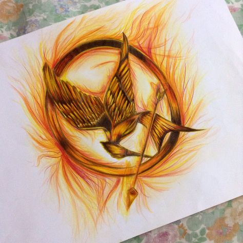 Mockingjay drawing, from the Hunger Games :> Hunger Games Drawings Easy, Hunger Games Sketch, Mockingjay Drawing, Hunger Games Painting, Drawings Pencil Easy, Hunger Games Book Cover, Hunger Games Drawings, Movie Drawings, Games Drawing