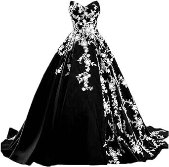 Black Satin Prom Dress, Red Ball Gowns, Gowns Black, Satin Prom Dresses, Gothic Wedding Dress, Sweetheart Wedding Dress, Black Prom Dress, Black Prom, Gothic Wedding