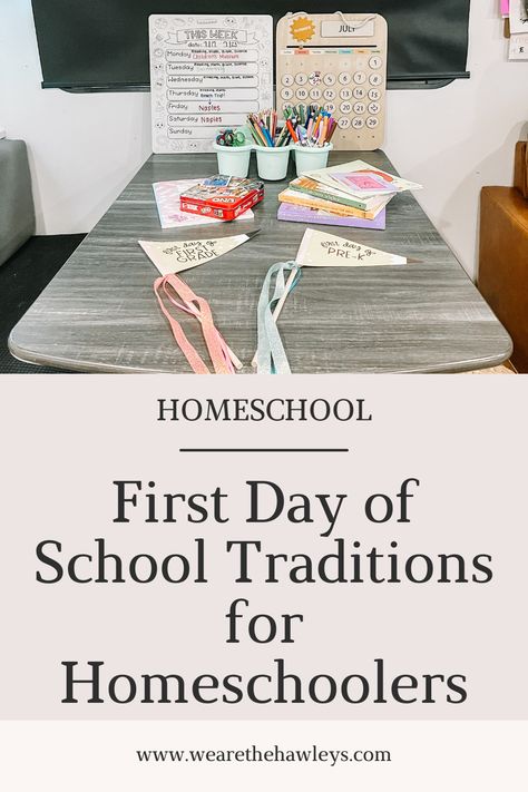 Elevate the Start of Your Homeschooling Journey! Check Out Our 9 Exciting First-Day Activities for a Memorable and Inspiring Kickoff. 🏡🎨 #HomeschoolingAdventure #FirstDayMagic https://wearethehawleys.com/9-exciting-first-day-activities-to-make-homeschooling-extra-special/ First Week Of Homeschool Preschool, Fun Homeschool Lessons, 1st Day Of Homeschool Activities, First Day Of Preschool Homeschool, 1st Day Of School Homeschool, Fun First Day Of Homeschool Ideas, First Day Of Homeschool Kindergarten, 1st Day Homeschool Ideas, First Day Homeschool Pictures