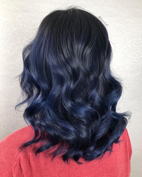 22 Most Amazing Blue Black Hair Color Looks of 2024 Blue Black Hair Color, Blue Black Hair, Short Curly Haircuts, Brown Hair Balayage, Mom Hairstyles, Curly Hair Cuts, Hair Color For Black Hair, Short Curly, Latest Hairstyles