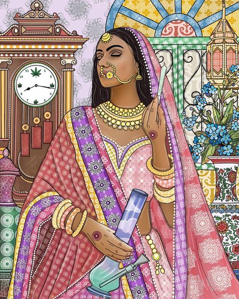 Culture Of India Art, Bride Illustration Art, Indian Bride Sketch, Indian Wedding Drawing, Indian Bride Painting, Indian Bride Drawing, Bride Painting, Indian Barbie, Advertisement Ideas