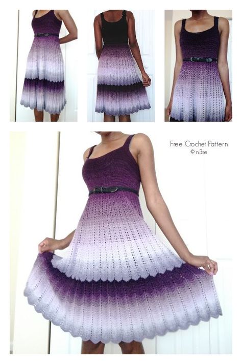 Enchanted Sun Dress Free Crochet Pattern Skater Dresses Pattern, Free Patterns Crochet, Vintage Crochet Dresses, Dresses For Apple Shape, Skirt Pattern Free, Crochet Dress Pattern Free, Crochet Skirt Pattern, Crochet Summer Dresses, Tennis Skirt Outfit