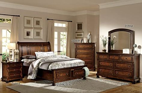 Wood Panel Bedroom, Traditional Bedroom Sets, Full Size Bedroom Sets, California King Bedroom Sets, Sleigh Bedroom Set, Platform Bedroom Sets, Birch Veneer, The Bun, Transitional Bedroom