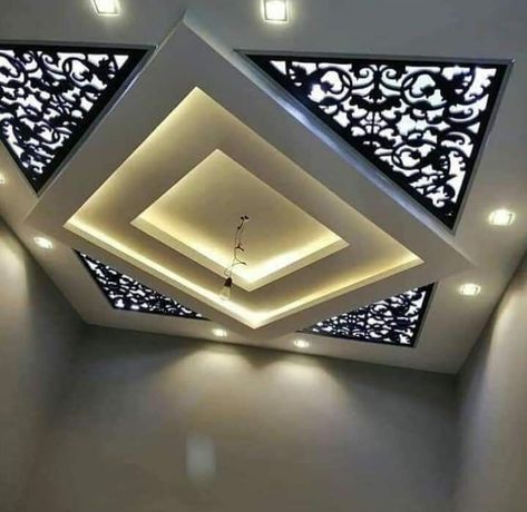 Amazing MDF Ceiling Design Ideas - Engineering Discoveries Mdf Ceiling Design, Mdf Ceiling, Living Room String Lights, Drawing Room Ceiling Design, Luxury Ceiling Design, Simple Ceiling Design, Ceiling Design Ideas, New Ceiling Design, Pvc Ceiling Design