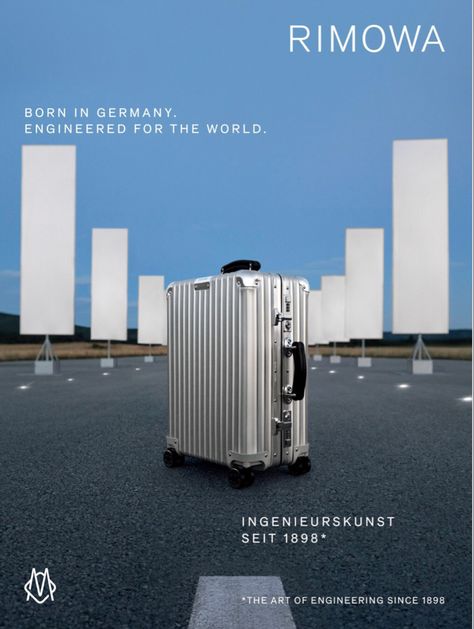 Born in Germany, engineered for the world Amazon Suitcase, Bloomberg Businessweek, Travel Advertising, Print Advertising, Email Design, Print Ad, Print Ads, In November, Ui Design