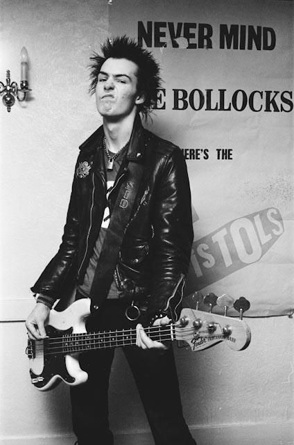 Embedded image permalink Sid Vicious, Never Mind, White Photo, A Man, Bass, Guitar, Black And White, Wall, White