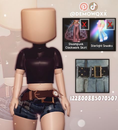 Royal Female Outfit, Royale High Hello Kitty Outfit, Masculine Hair Combos Royale High, Royale High Roblox Outfits Winter, Royale High Poses, Royale High Avatar Ideas, Royale High Grunge Outfits, Royal High Decals Clothes, Royale High Picture Id Codes