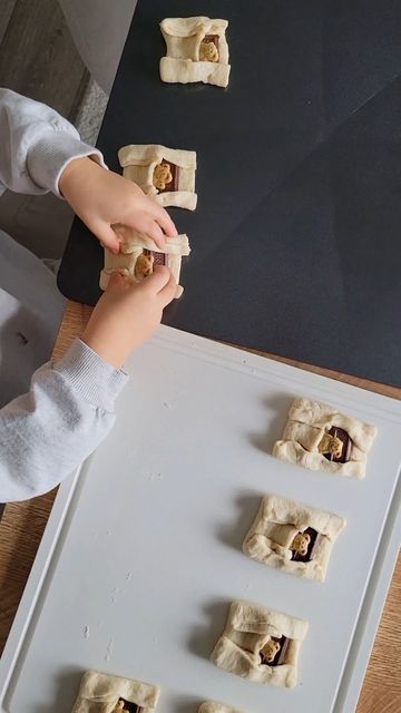 Kayli Jones on Instagram: "teddy bears in a blanket🧸🥐 Jacob had so much fun making these adorable little treats. Super easy and only 3 ingredients! He had to bring some to his daddy at work the second we finished baking🤍 . Also, I know it's not technically "the holiday season" yet... but It is in my house :) I'm so ready for Christmas 🎄 🤍 . . #cute #toddleractivities #baking #toddlerbaking #Christmas #holidaybaking #holidays #Christmas2023 #winteractivities #babyfever #parenting #toddlermom #momsofinstagram #mama #mommyandme #adorable #toddlersofinstagram #indooractivities #aesthetic #toddlers #kidsbaking #trend #viral #explore #explorepage #ideas #Christmasreels #momreels #bakingreels" Toddler Baking, Baking With Toddlers, Rainbow Cookies, Holiday Snacks, Ready For Christmas, Baking With Kids, November 9, Lemon Desserts, Toasted Almonds